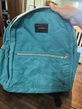 State Bags B5818 Green Kent Nylon Backpack Si...
