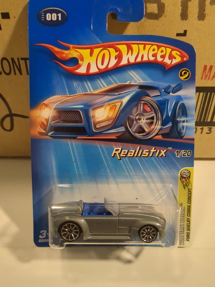 Hot Wheels 2005 #001 First Editions #1/20 Realistix Ford Shelby Cobra Concept - Image 2 of 4