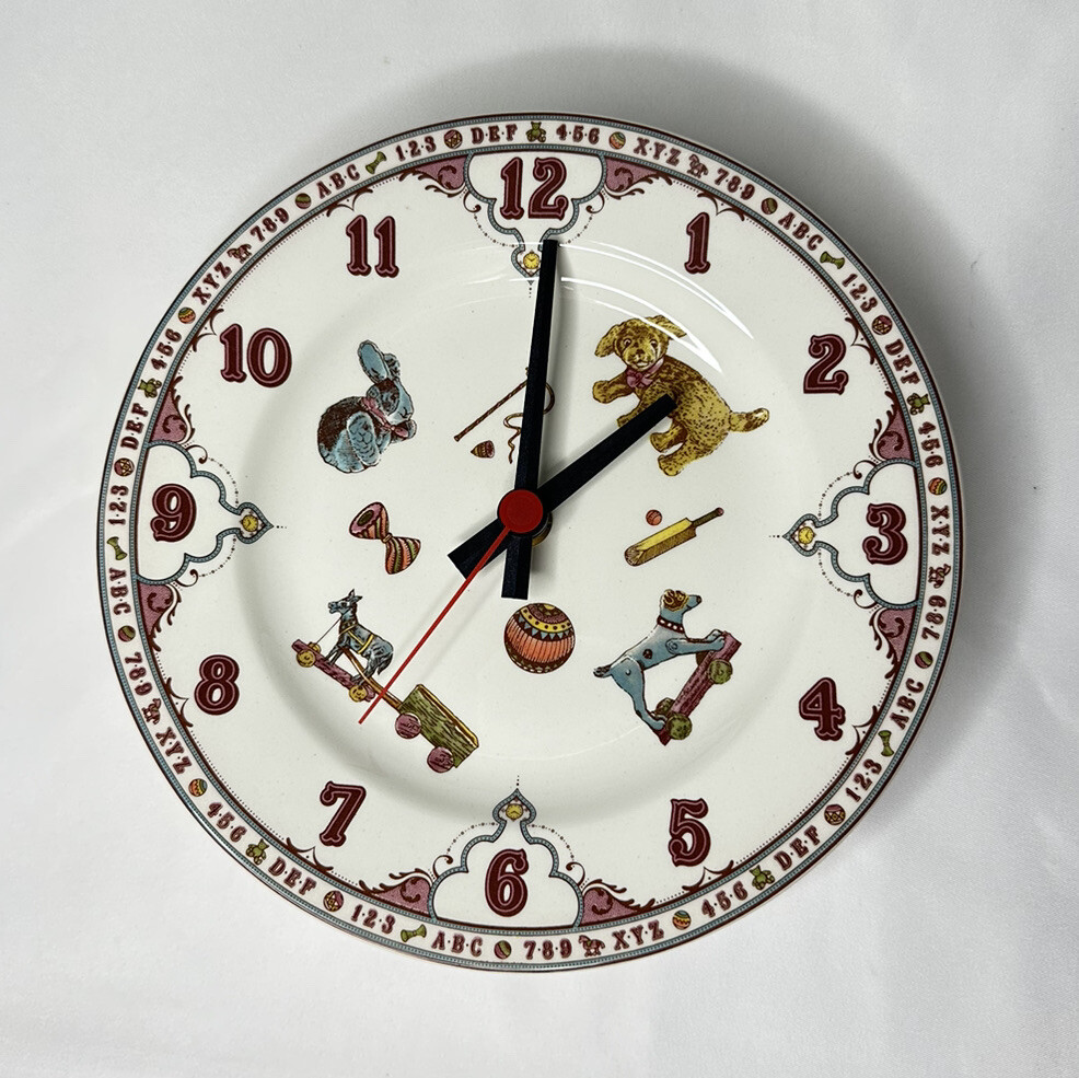 Spode Edwardian Childhood Multicolor Wall Clock Plate 7-3/4” | eBay