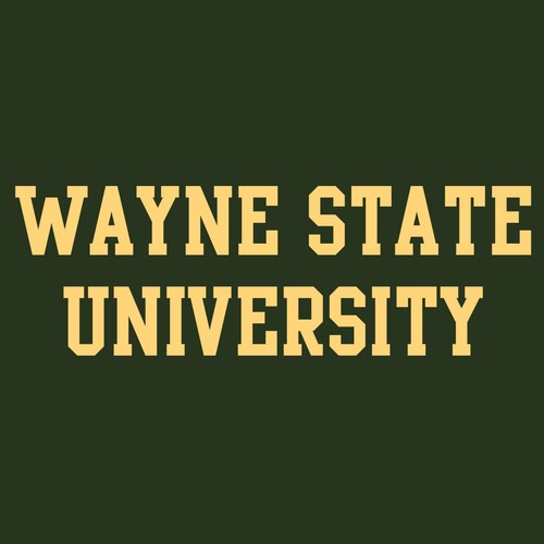 Wayne State University Basic Block Licencia Unisex Mangas Largas - Bosque - Imagen 2 de 5