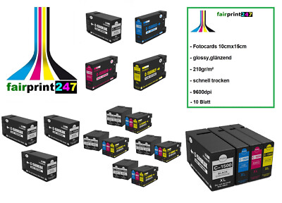 XXL-Patronen für Canon MAXIFY MB2050 MB2150 MB2155 oder Fotopapier