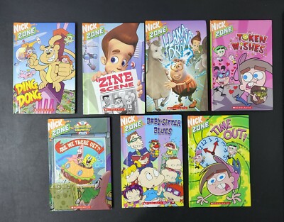 LOT OF 7 -  NICK ZONE BOOKS - SCHOLASTIC