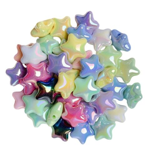 Collar acrílico colorido hágalo usted mismo decoraciones perlas estelares completas fabricación de joyas - Imagen 1 de 46