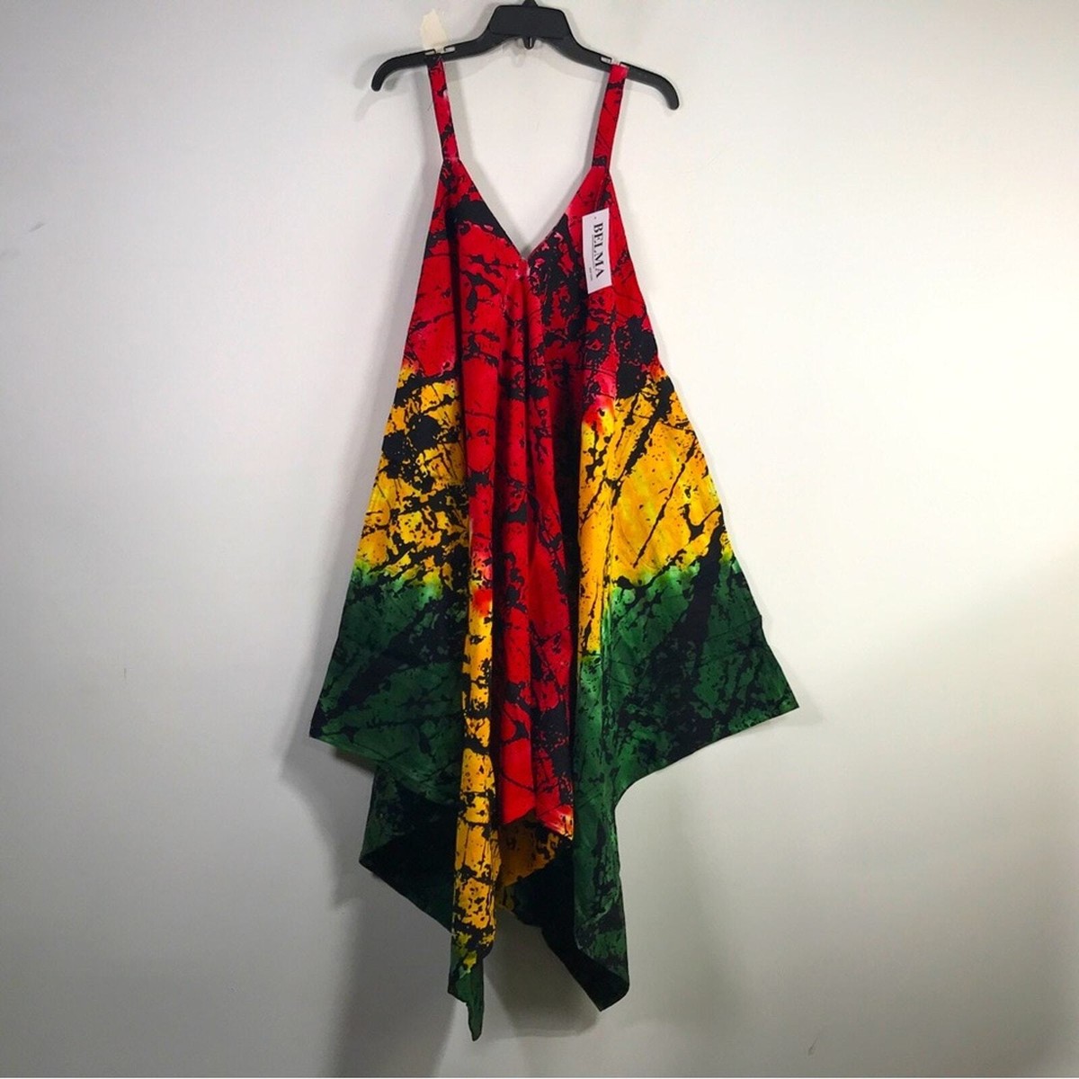 Belma Fashions Rasta Tank Jumper Dress/Suit, Women's Size OS - Yellow/Green/ Red | eBay