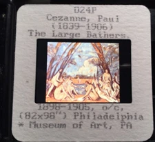 Paul Cezanne "Large Bathers " French Post-impressionism 35mm Art Slide