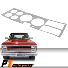Brushed Aluminum Dash Bezel Insert Fit For 81-87 Chevy Gmc Truck Blazer Suburban