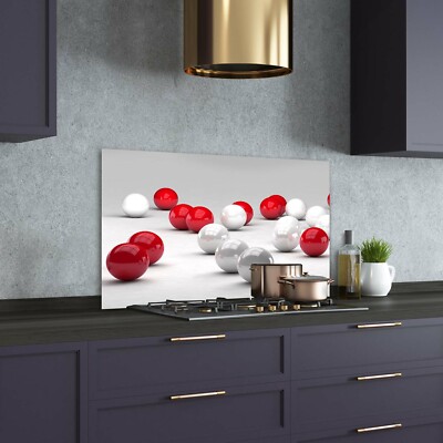 Panneau Décoratif Pour Cuisine En Verre - Motif Citron Vert Et Citron, Dimensions 100x70 Cm (Tulup)
