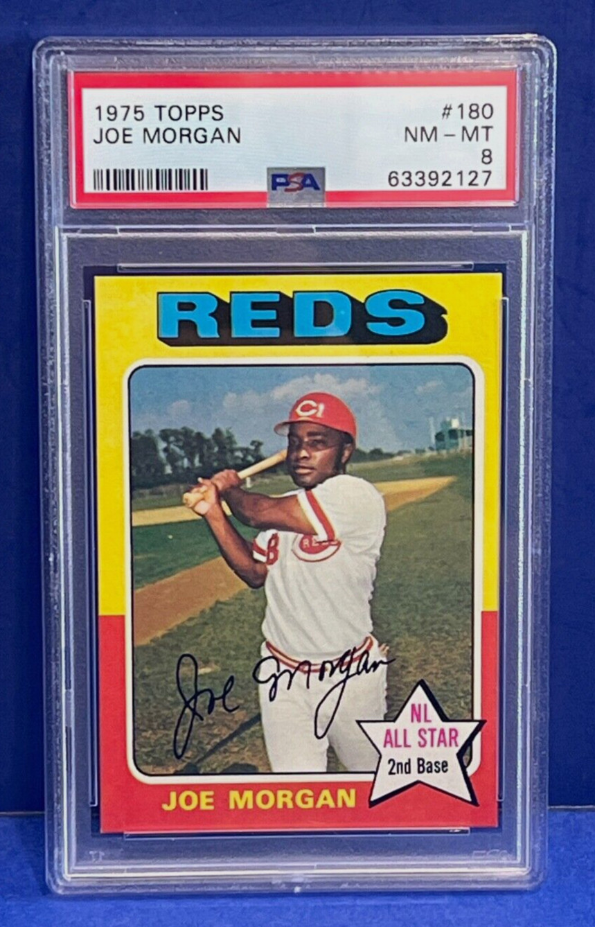 1975 Topps Joe Morgan #180  Baseball Card PSA 8