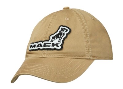 Mack Trucks Legacy Twill Antique Gold Mack Bulldog Logo Trucker
