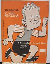 Scampering Willie - Piano Solo - Kenneth Kimes - Sheet Music 1951