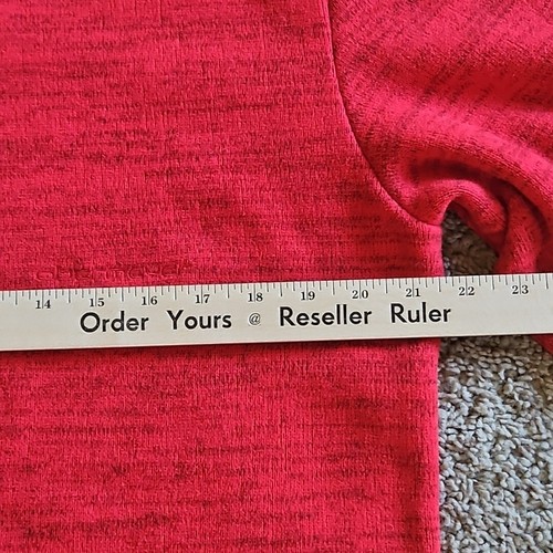 Obermeyer Sweater Mens Medium Pullover Ski Red 1/4 Button - Picture 8 of 11