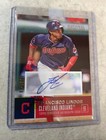 2016 Topps National Baseball Card Day Franciso Lindor (CLE) Autograph 79/115