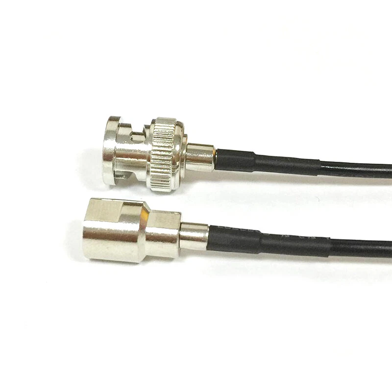 BNC male to FME male plug RF Pigtail Cable RG174 20cm 8inch Black wire 50 Ohm - Image 3 of 3