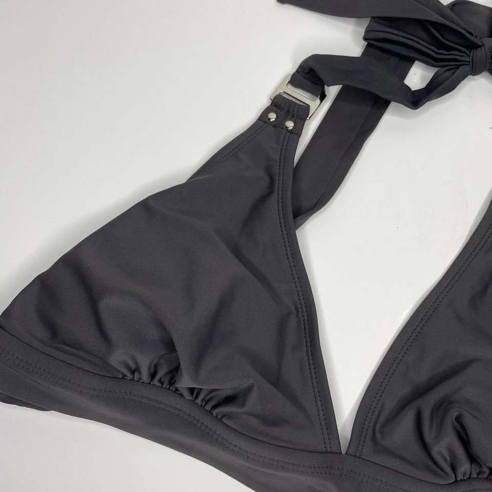 Top de bikini CONVERSE ONE STAR para mujer talla XL gris ligeramente sin aros Foto 3 de 4