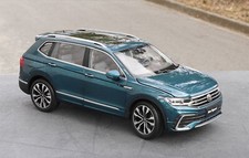 1/18 Model For   New Tiguan L 2022 Blue DieCast Car Gift