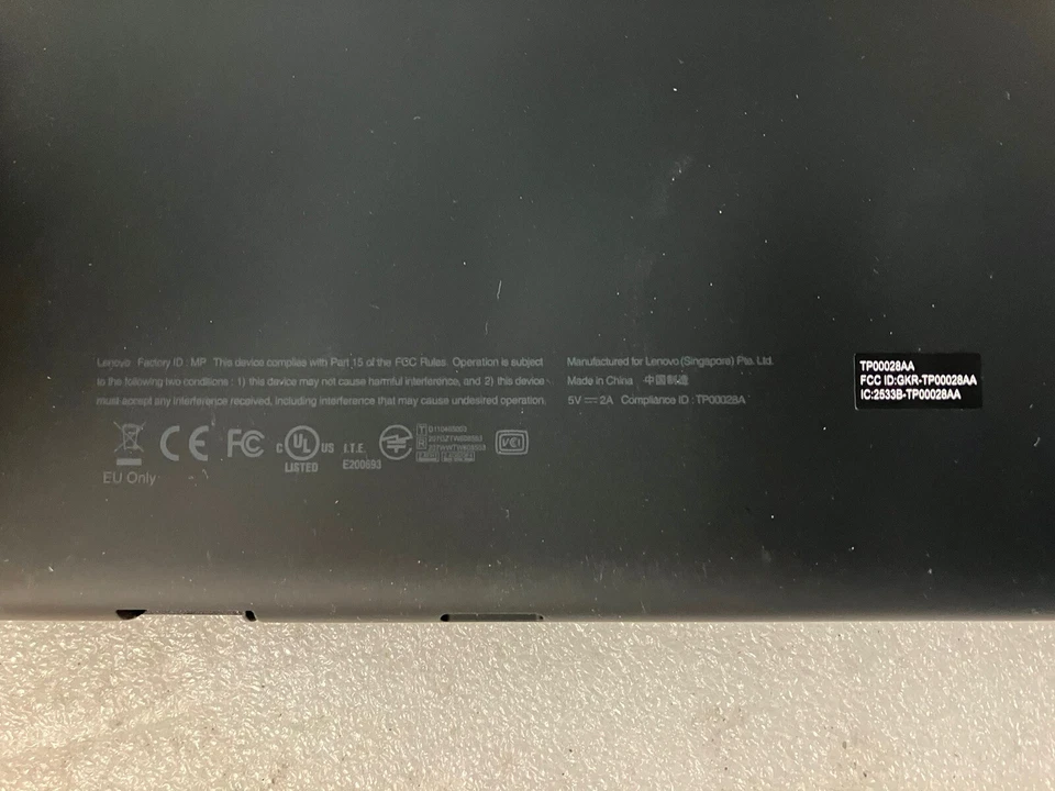 ~(AS IS) Lenovo ThinkPad TP00028A Android Tablet 1GB+16GB (Cant Boot,Bad Battery - Image 3 of 4