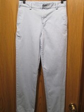 VINEYARD VINES Boy's Pale Sky-Blue Flat Front Breaker Pants Size 18