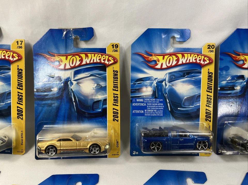 Hot Wheels 2007 First Editions 17 - 36 no 18 no 30 no 34 total lot of 19 as is - Image 3 of 4