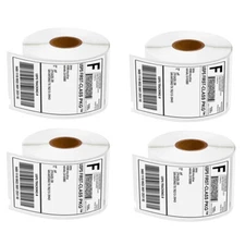 4 Rolls White Shipping Labels For Dymo 30256 2-5/16" x 4" Label Writer 450 Turbo