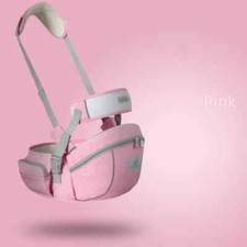 Pink 4 Ergonomic Baby Carrier Portable Infant Kid Hip Seat Waist Stool Sling