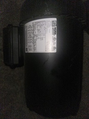 Weg AC Motor 00156ET3EJP56J-S, 1.5 HP, 3520 RPM, 230/460VAC, 60Hz, 3Ph, FR56J