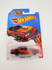 Hot Wheels 77 Pontiac Firebird HW Flames 93/250 1:64 Red Diecast Car