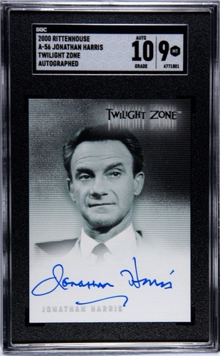 2000 Twilight Zone Autograph Jonathan Harris Autograph Card A-56