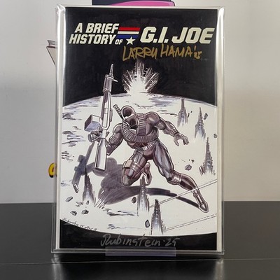 A Brief History of G.I. Joe Signed 2x by Larry Hama and Joe Rubinstein w/COA NM