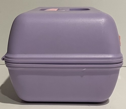 1990s Caboodles Barbie For Girls Lavender Purple Pink Latch Box 2825 USA - Picture 8 of 12