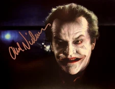 Jack Nicholson (BATMAN '89: The Joker) Signed 8x10" Authentic Autograph w/COA