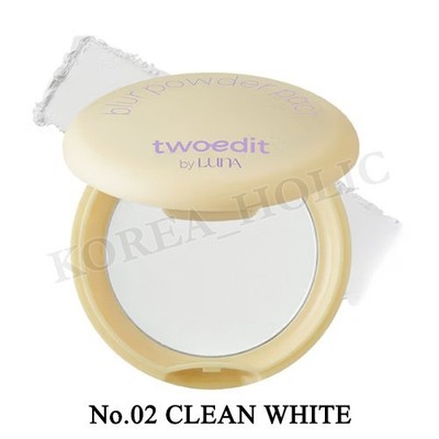 TWOEDIT Blur Powder Pact 8,2g #02 Clean White Sebum Control Pact K-Beauty NEU