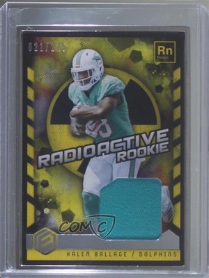 2018 Panini Elements Radioactive Rookie Materials 21/125 Kalen Ballage RC gn1
