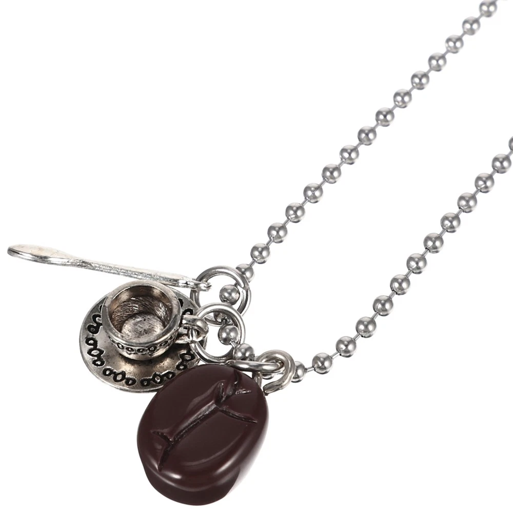 VETEMENTS Collana con ciondolo tazza caffè donna vintage maglione lungo catenina