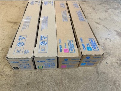Konica Minolta TN619 Complete Toner Cartridge Set Yellow Magenta Cyan Black
