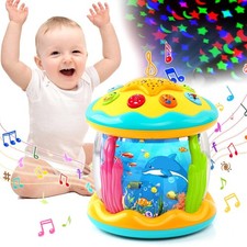 Sensory Toys for 1 Year Old Boys Girls, Ocean Projector Baby Toys 12