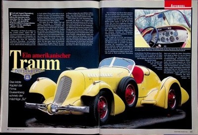 Oldtimer Markt 2170) Duesenberg SJ Special in einer seltenen Vorstellung auf 4 S
