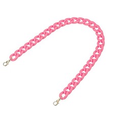 Acrylic Purse Strap,23.6" Matte Bag Chain Replacement Pink