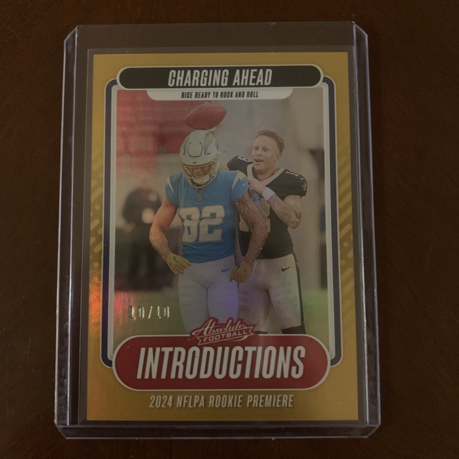 Brenden Rice Panini Absolute Introductions #IBRE Gold Spectrum