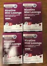 Nicotine Mini Lozenge Cherry Ice Flavor 4mg 4 Boxes of 20  80 Total