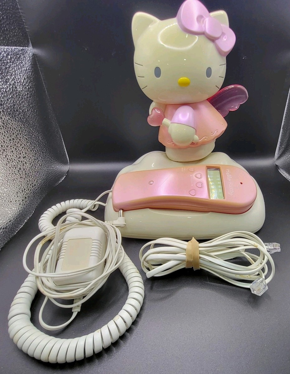 Hello Kitty Caller ID Telephone KT2010 Pink Angel Cupid Sanrio