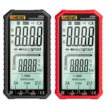 620A LCD Display Digital Smart DC & AC Voltage Multimeter Capacitance Resistance