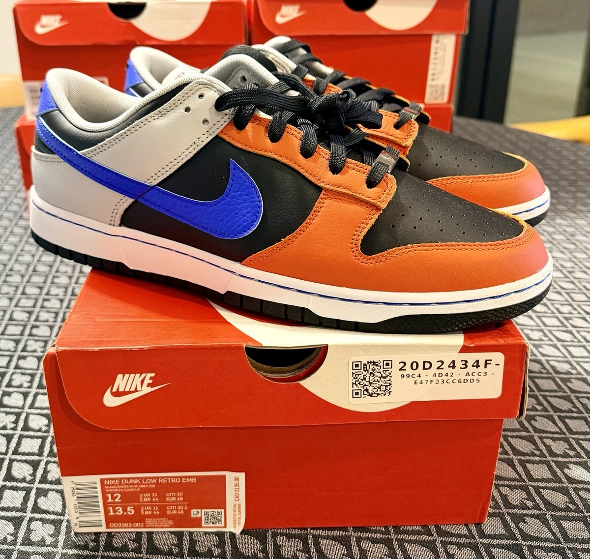 Nike Dunk Emb Low Blue for Sale | Authenticity Guaranteed | eBay