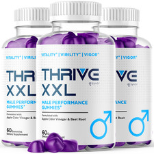  3 Pack Thrive XXL Male Gummys Advanced Formula ThriveXXL Vitamin 180 Gummies