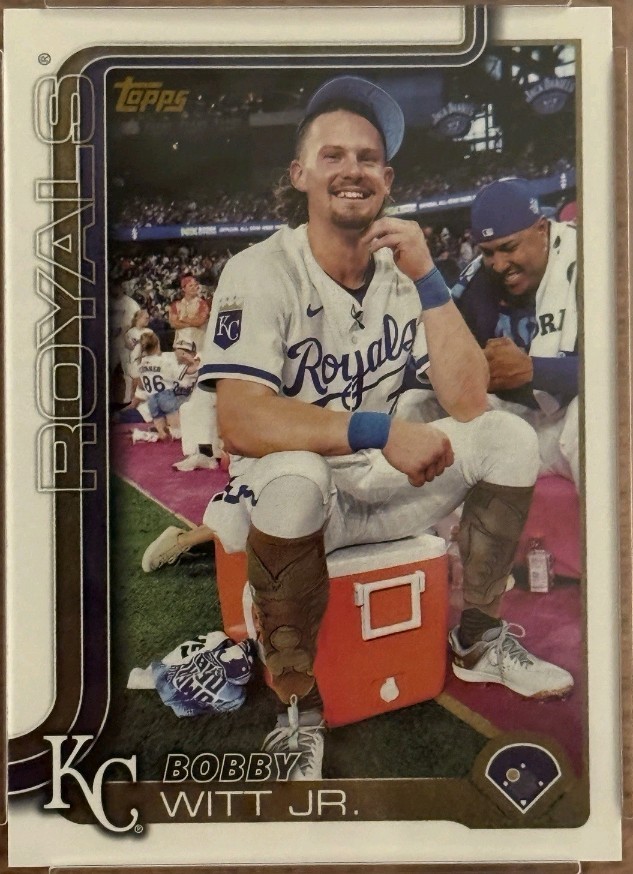 2025 Topps Series 1 - Bobby Witt Jr. #100 Golden Mirror Image Variation