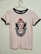 Hysteric Glamour 90s Pink Ringer T-Shirt Cotton Used Excellent Condition