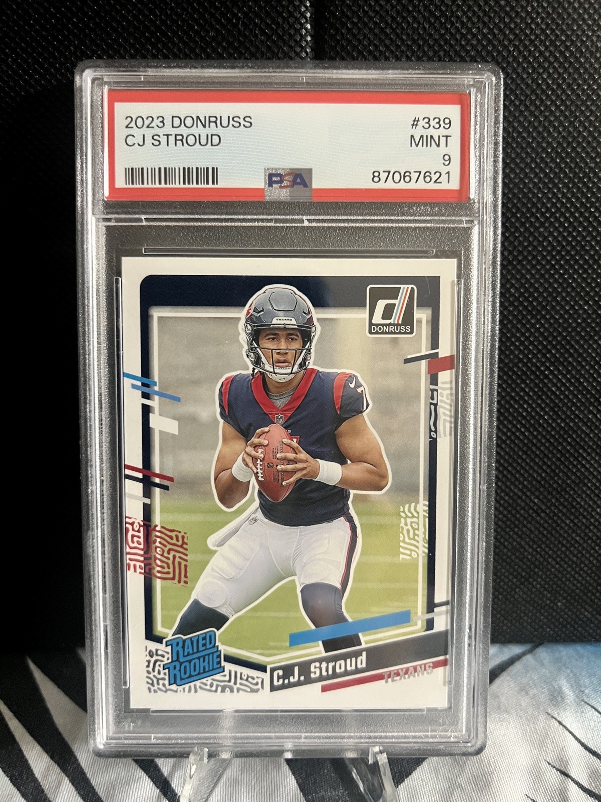 2023 PANINI DONRUSS CJ STROUD ROOKIE #339 PSA 9 NEAR MINT MINT TEXANS RC