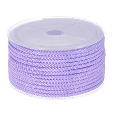 Nylon Beading Thread Cord 3mm Braided Nylon String 10M/33 Feet, Light Purple