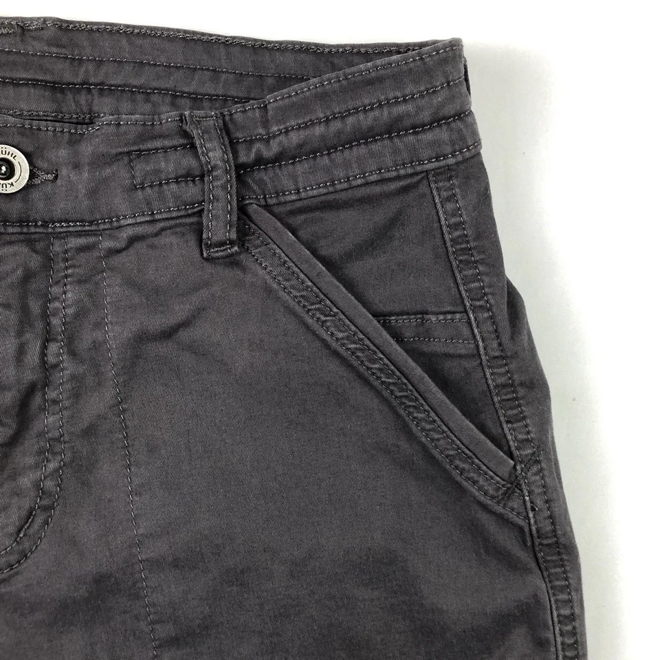 Kuhl Kultivatr Skinny Womens 6 (26x30) Gray Stretch Chino Pants - Image 2 of 4