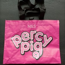 Percy Pig M&S Reusable Shopping Bag Anti-Bacterial Large Size