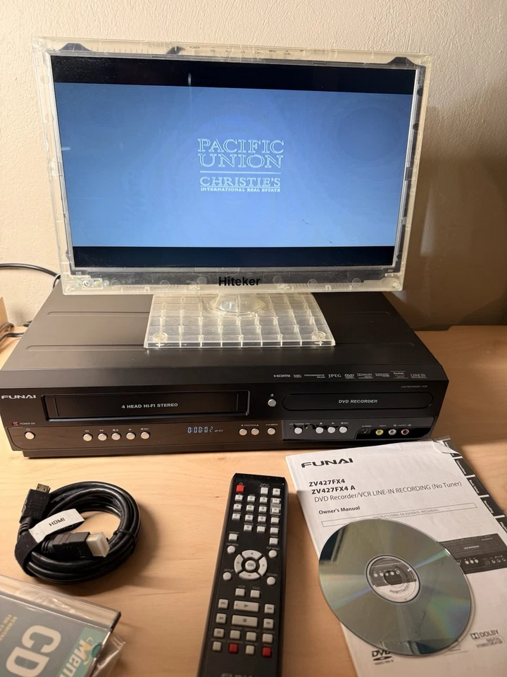 Funai ZV427FX4 DVD-рекордер видеомагнитофон комбинированный плеер передача VHS новая открытая коробка - Изображение 4 из 4